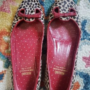 Moschino KITTEN FLATS calf hair